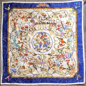 Hermes Pierres D'orient Et D'occident Silk Scarf